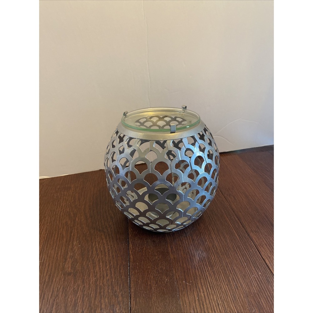 Yankee Candle Silver Scale Globe Wax/Oil Melt Holder 1582730
